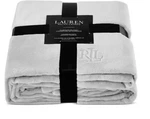 Ralph Lauren Gray King Micro-mink Plush Blanket 90" X 108. Fixed Price $79.00.