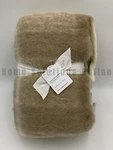 Pottery Barn Duluth Checked Faux Mohair Throw Blanket Neutral 50" 60" #Z1166. Fixed Price $71.99.