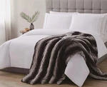Christian Siriano 60" 70" Black Ombre Oversized Luxury Fauxfur Filledthrow. Fixed Price $49.99.