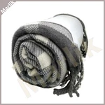 Ikea Kaveldun Throw Blanket, Wool/acrylic Blend 51X71 Plaid Gray/white, New. Fixed Price $37.00.