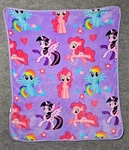 Hasbro My Little Pony Twilight Dance Fleece Blanket 2017 Double Sided 39.5X49.5". Fixed Price $24.03.