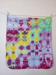 Ice Tie-dye Baby Blanket 100% Cotton Waffle 33X35 Receiving Towel. Fixed Price $38.95.