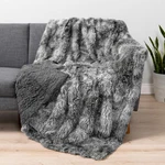 Pavilia Gray Fluffy Throw Blanket Twin Size Faux Fur Sherpa Warm. Fixed Price $38.52.
