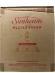 32810062 Sunbeam Royal Posh Velvet Heated Throw Electric Blanket. Fixed Price $45.00.