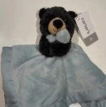 Carters Black Bear Blue Security Blanket Lovey Satin Trim Back Baby Toy 2018 New. Fixed Price $49.99.