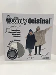 The Comfy Original Microfiber Wearable Blanket Hoodie For Adults W/ Pocket, Grey. Fixed Price $45.00.