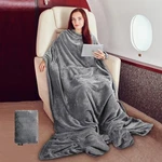 Tirrinia Travel Blanket Pillow - Wearable Medium Size, Grey New Updated. Fixed Price $31.99.