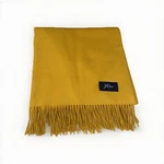 J.crew Home Super 100% Cashmere Throw Golden Turmeric Yellow Fringe Blanket Mint. Fixed Price $225.00.