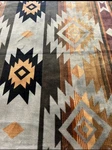 Native American Style 2 Ply Plush Reversible Blanket Sz Queen Gray Wow Stunning. Fixed Price $59.99.