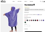 The Comfy Original Wearable Hoodie Blanket Unisex Sherpa Peri Purple New. Fixed Price $28.89.