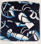 Vera Bradley Fleece Travel Blanket 45 X 60 Retired Shore Enough Pattern Blue New. Fixed Price $28.00.