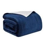 Luxury Home Lightweight Super Soft Cozy Sherpa Fleece Throw Blanket 50X60 - Blue. Fixed Price $32.63.