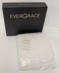 Evergrace Luxe Chenille Throw Blanket Ivory White 50"X60" New. Fixed Price $24.99.