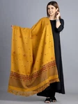 Handmade Kashmiri Weave Pure Wool Shawl Indian Meditation Blanket Throw 80". Fixed Price $53.99.