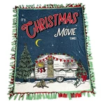 Its Christmas Movie Time Hand Tied Double Sided Fleece Blanket Throw 62" X 58". Fixed Price $59.99.