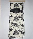 Rachel Zoe Throw Blanket Black Bugs Moths Insects Gothic 100% Cotton Knit. Fixed Price $62.96.