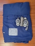 Sunbeam Fleece Heated Electric Blanket Queen Size, Dual Control, Indigo. Fixed Price $55.50.