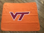 Virginia Tech Vt Hokies Fleece Blanket Throw 55"X44". Fixed Price $5.50.