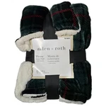 Allen Roth Green Plaid Throw Blanket 50 X 60 Sherpa Trim Cozy Warm (aa). Fixed Price $26.10.