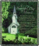 Manual Woodworker Weavers Tapestry Throw Beautiful Day Heaven 50 X 60. Fixed Price $52.47.