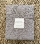 Restoration Hardware Belgian Linen Diamond Stitch Quilt Standard Sham Fog. Fixed Price $55.99.