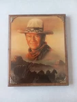 Vintage John Wayne Lacquered Wood Wall Plaque Picture The Duke 11 X9 Nice. Fixed Price $24.99.