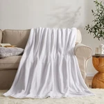 Kmuset Fleece Blanket Twin Size White Lightweight Throw Super Soft Co.... Fixed Price $25.35.