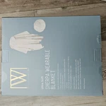 Wayland Square Ultra Soft Sherpa Wearable Blanket Beige 50X70IN Hood Pockets. Fixed Price $13.99.
