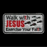 Walk With Jesus Exercise Your Faith Hat Vest Patch Quilt God Angels Wow! 2. Fixed Price $7.88.