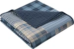 Woolrich Reversible Cotton Throw - Luxe Plaid Design, All Season, 50"X70. Fixed Price $110.99.