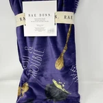 Rae Dunn Toil & Trouble Plush Throw Blanket 50"X70'' Purple Halloween Cauldron. Fixed Price $39.35.