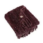 Ugg Meadow Faux Fur Fringe Throw Blanket Cabernet Plum Burgundy 50X70 $170 New!. Fixed Price $43.99.