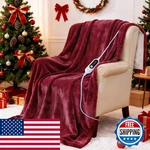 Mlivrom Heated Blanket Electric Throw 50 X 60 Levels 10 Hours Auto Off. Fixed Price $29.50.