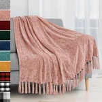 Soft Chenille Knitted Throw Blanket Decorative Fringe For Bed Sofa Couch Chair. Fixed Price $26.99.