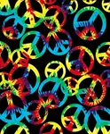 Tie Dye Peace Sign Blanket, Plush Queen Size Throw, Hippie. Fixed Price $59.99.