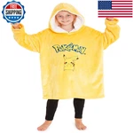 Pokemon Pikachu Blanket Hoodie For Kids Cozy Warm Anime Fleece Wearable. Fixed Price $60.86.