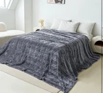 Coova Oversized King Comfortable Fleece Blanket, Dark Grey Pattern 120"X120". Fixed Price $34.95.