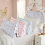 Pottery Barn Teen Loveshackfancy Garden Damask Ruffle Wedge Pillow. Fixed Price $74.50.