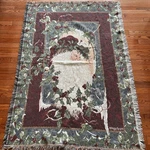 Goodwin Weavers Peggy Abrams Santa Claus Christmas Tapestry Blanket Throw. Fixed Price $17.60.