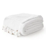 Kozyhvn 100% Cotton Muslin Blanket X 60", THROW(50" 60"), 02 - White. Fixed Price $36.58.