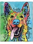 Dean Russo German Shepherd Fleece Throw Blanket By Dawhud Direct, 50 X 60. Fixed Price $36.11.