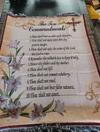 Nwot Ten Commandments Fringed Tapestry Throw Blanket Collections Etc. 63" 48". Fixed Price $19.99.