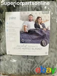 Pure Enrichment Relief Radiance Deluxe Heated Blanket 84" 90" Queen Size. Fixed Price $109.88.