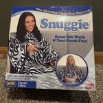 Snuggie Classic Zebra Print Blanket With Sleeves. Fixed Price $10.49.