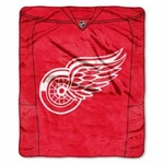 Detroit Red Wings Nhl Northwest Royal Plush Raschel Throw Jersey Style 50 X 60. Fixed Price $39.99.