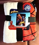 Marvel Spiderman Twin Size Fleece Sherpa Throw Blanket 60 X 80 Inches New. Fixed Price $24.99.