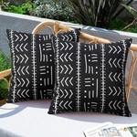 Merrycolor Set 2 Outdoor Waterproof Throw Pillow Covers Black And White Pi.... Fixed Price $18.99.