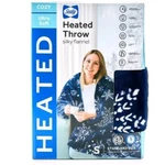 Sealy Snowflake Heated Electric Throw Blanket 50X60 Silky Flannel Settings. Fixed Price $47.99.