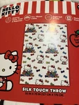 Hello Kitty Silk Touch Throw White With Bow Ties 50" X 70". Fixed Price $23.95.