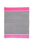 Victorias Secret Beach Blanket -black Stripe/ Pink. Fixed Price $22.99.